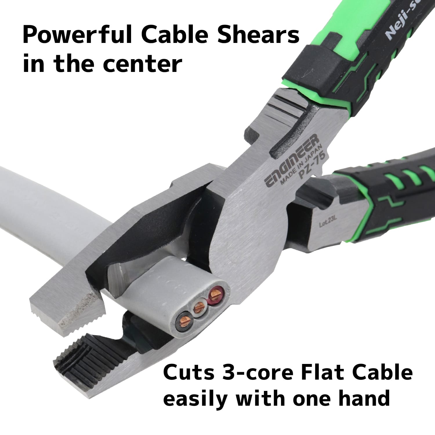 Engineer® PZ-75 Screw Removal Extractor Pliers with Cable Shear Jaws and Crimping Dies by Engineer - The Pi Hut