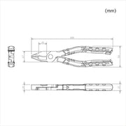 Engineer® PZ-75 Screw Removal Extractor Pliers with Cable Shear Jaws and Crimping Dies by Engineer - The Pi Hut