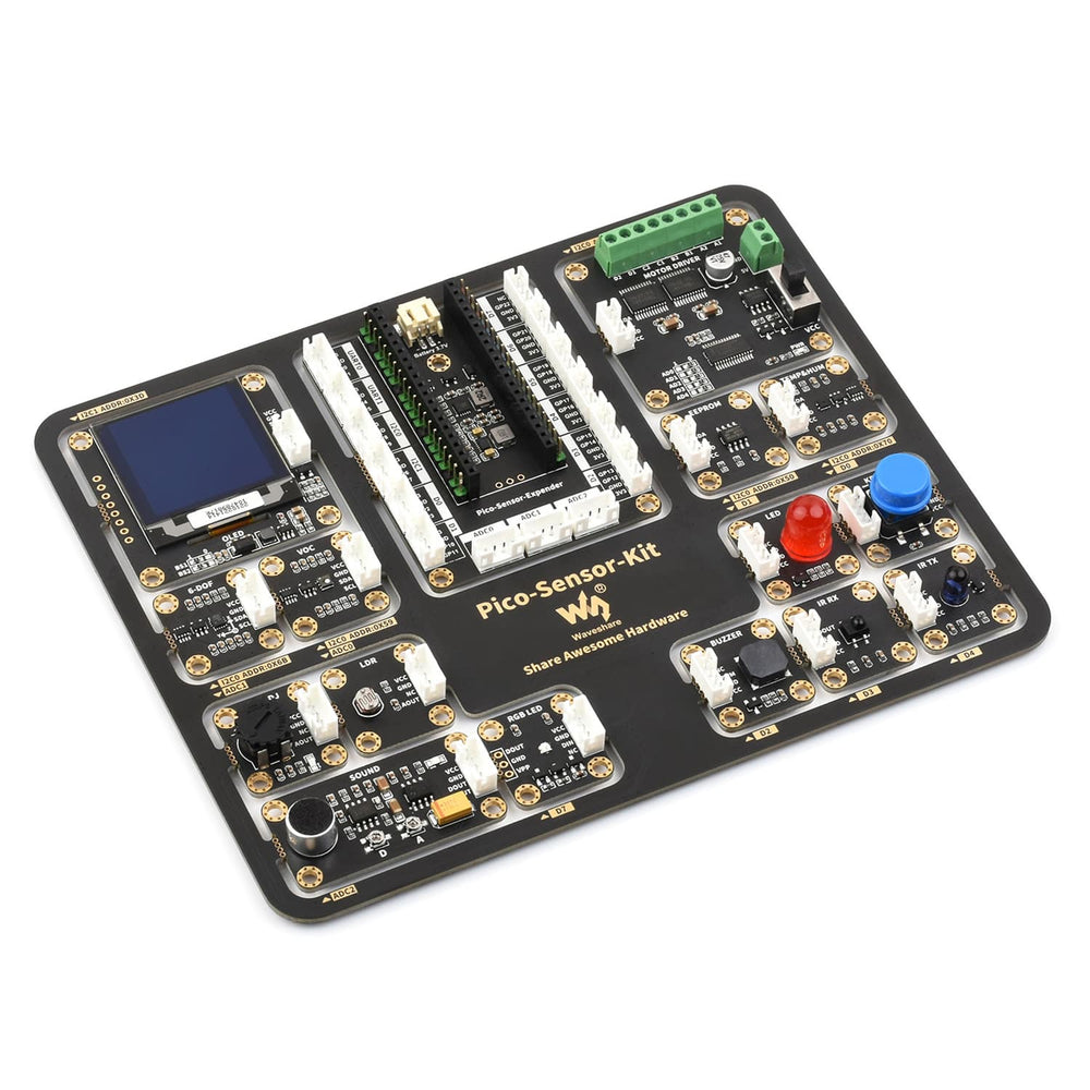 Entry-Level Sensor Kit for Pico by Waveshare - The Pi Hut