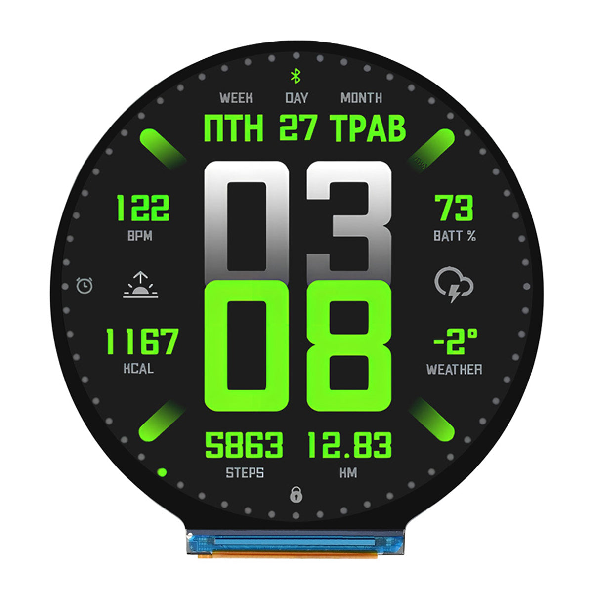 ESP32-S3 Development Board with 2.8" IPS LCD Capacitive Touch Round Display (480 x 480)