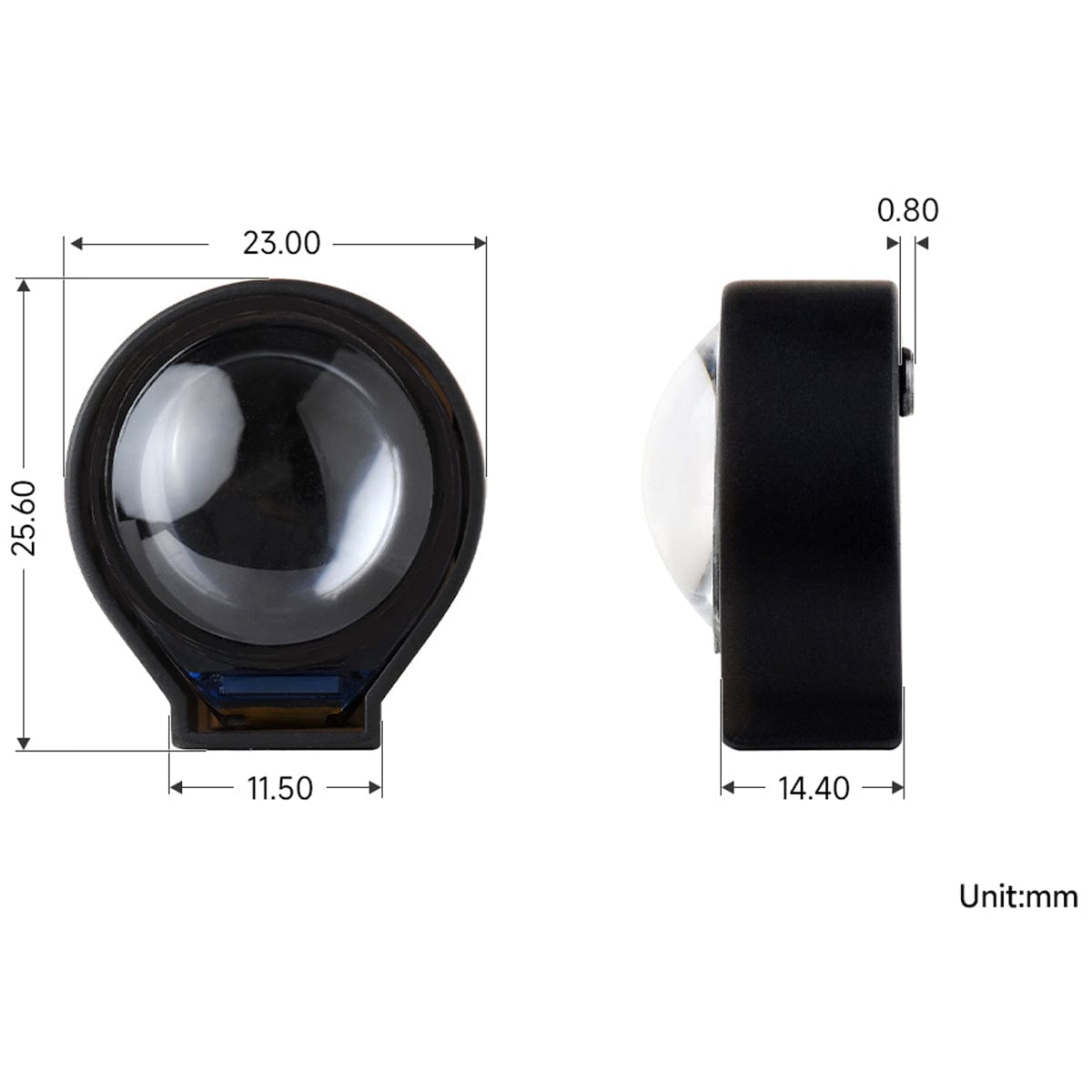 ESP32-C3 Development Board with 0.71" Round IPS LCD Display (160 x 160)