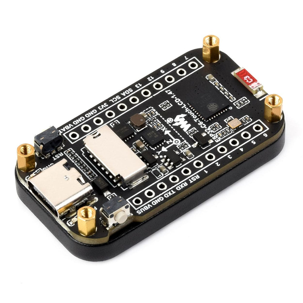 ESP32-C6 1.47" Touch Display Dev Board with IMU and SD Slot by Waveshare - The Pi Hut