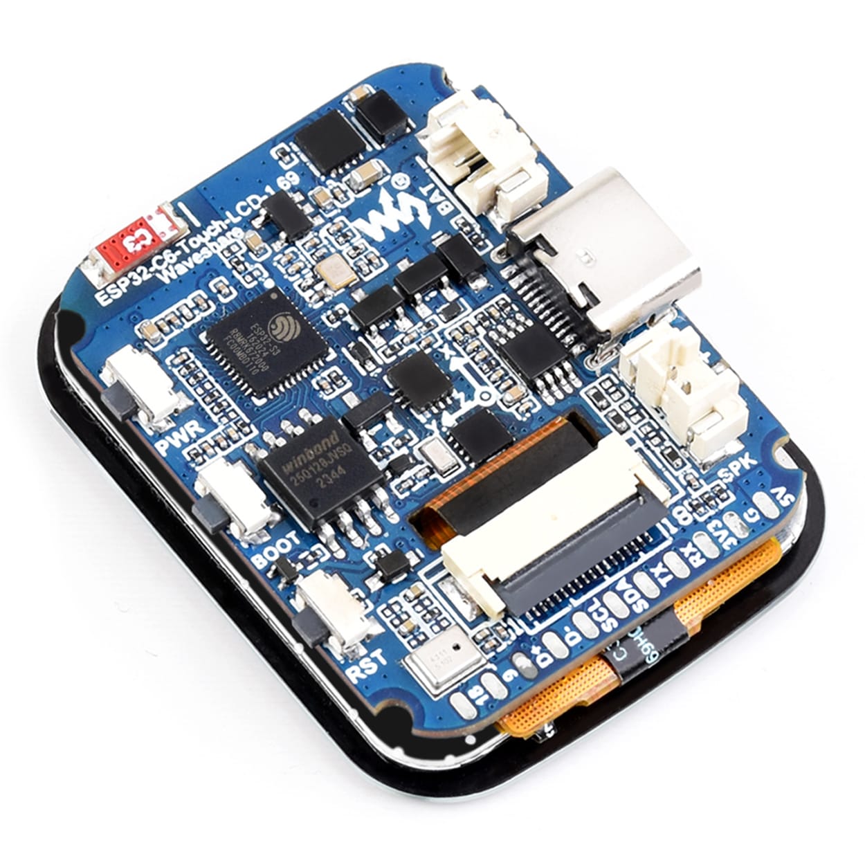 ESP32-C6 1.69" Touch Display Dev Board (240×280) by Waveshare - The Pi Hut