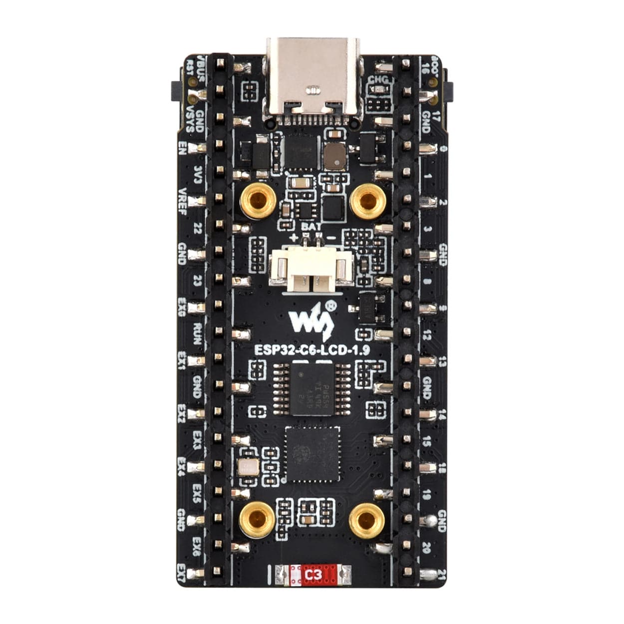 ESP32-C6 1.9" Display Dev Board with IMU by Waveshare - The Pi Hut