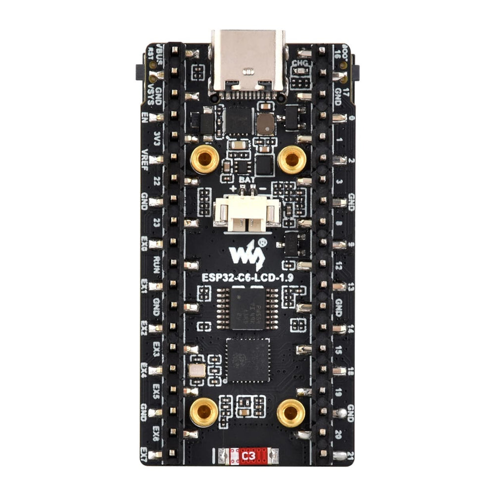 ESP32-C6 1.9" Display Dev Board with IMU by Waveshare - The Pi Hut