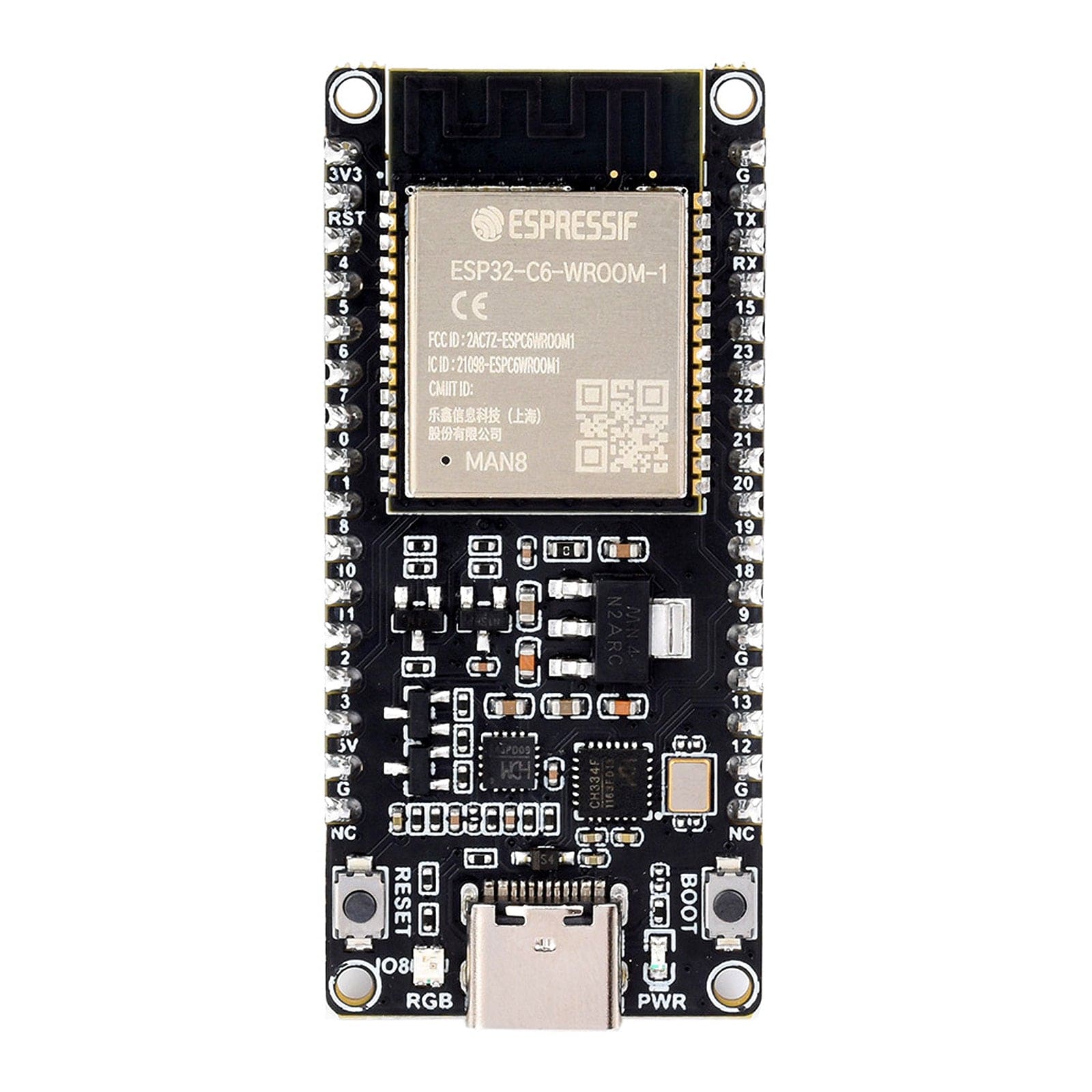 ESP32-C6 Microcontroller Development Board (With Headers) - The Pi Hut