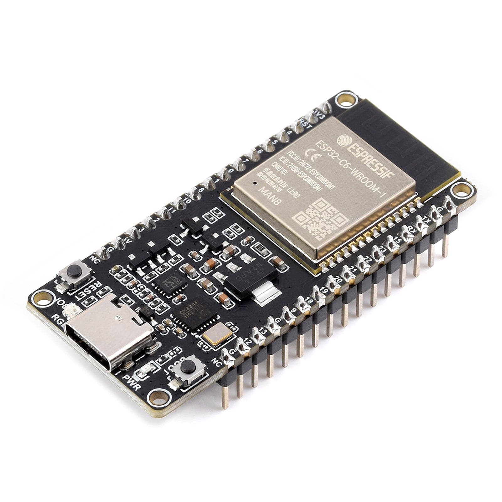 ESP32-C6 Microcontroller Development Board (With Headers) - The Pi Hut