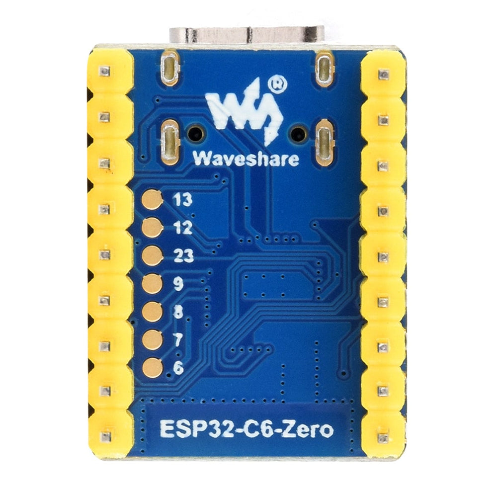 Waveshare ESP32 C6 Microcontroller with Pinheader(2PCS), WiFi 6 Development Board, 160MHz Single Core Processor, ESP32 C6 WROOM 1 N8 Module, Supports USB and UART Development Waveshare ESP32 C6 Microcontroller with Pinheader(2PCS), WiFi 6 Development Board, 160MHz Single Core Processor, ESP32 C6 WROOM 1 N8 Module, Supports USB and UART Development