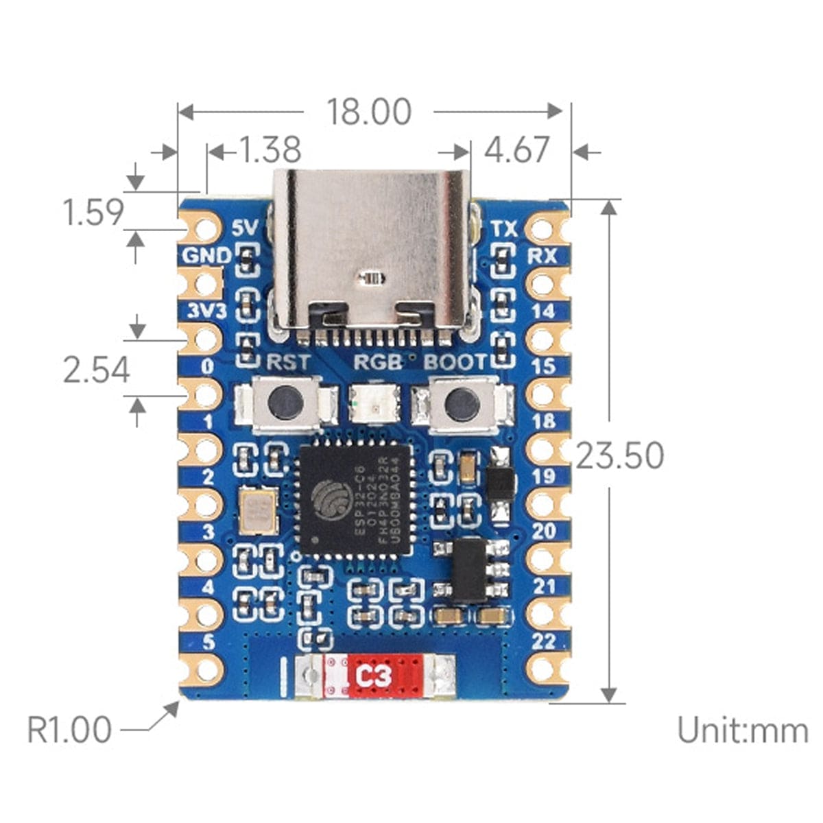 ESP32-C6 Mini Development Board - The Pi Hut