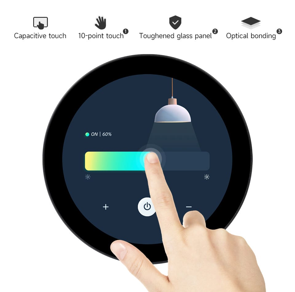 ESP32-P4 3.4" Round Touch Display Dev Board (800x800) by Waveshare - The Pi Hut