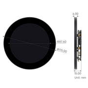 ESP32-P4 3.4" Round Touch Display Dev Board (800x800) by Waveshare - The Pi Hut
