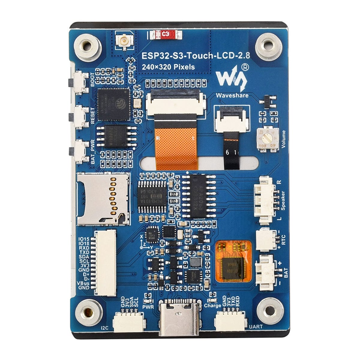 ESP32-S2 Development Board with 2.8" IPS Capacitive Touch Display (240 x 320)