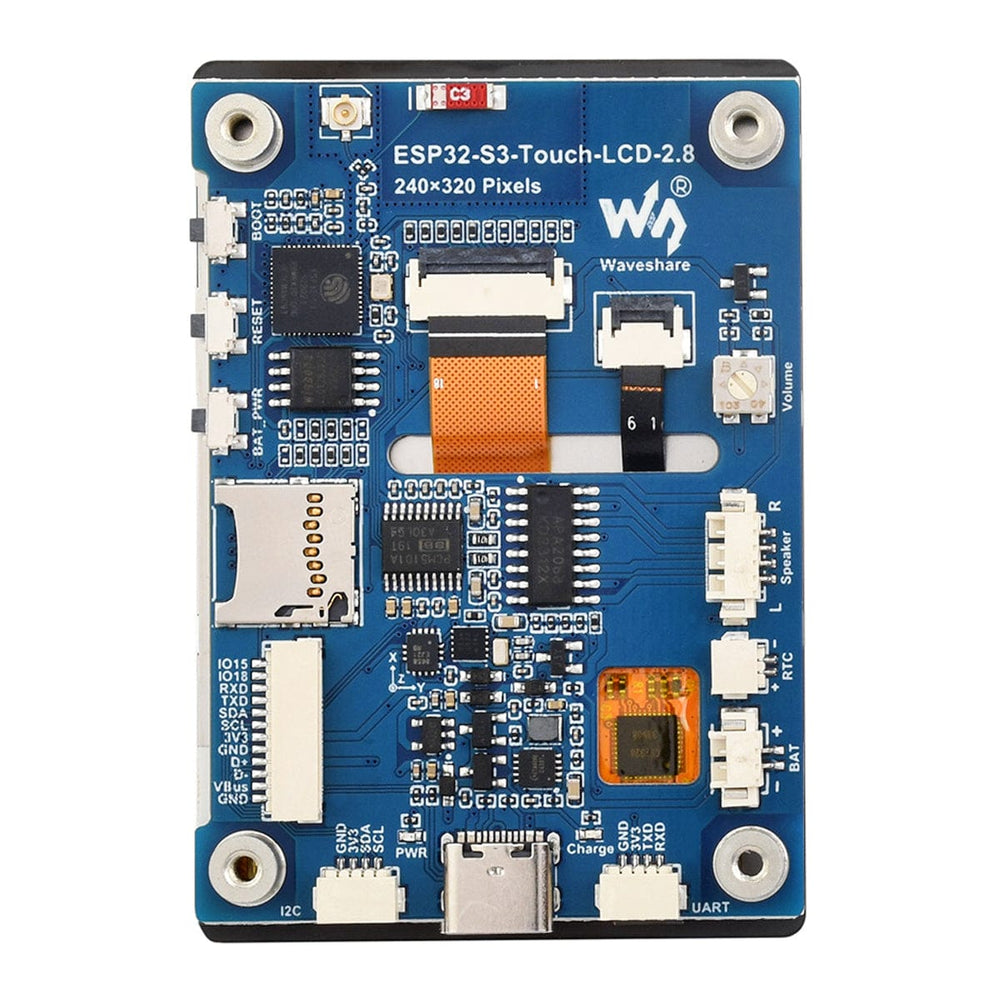 ESP32-S2 Development Board with 2.8" IPS Capacitive Touch Display (240 x 320)