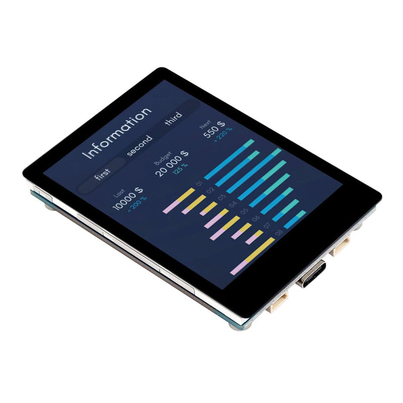 ESP32-S2 Development Board with 2.8" IPS Capacitive Touch Display (240 x 320)