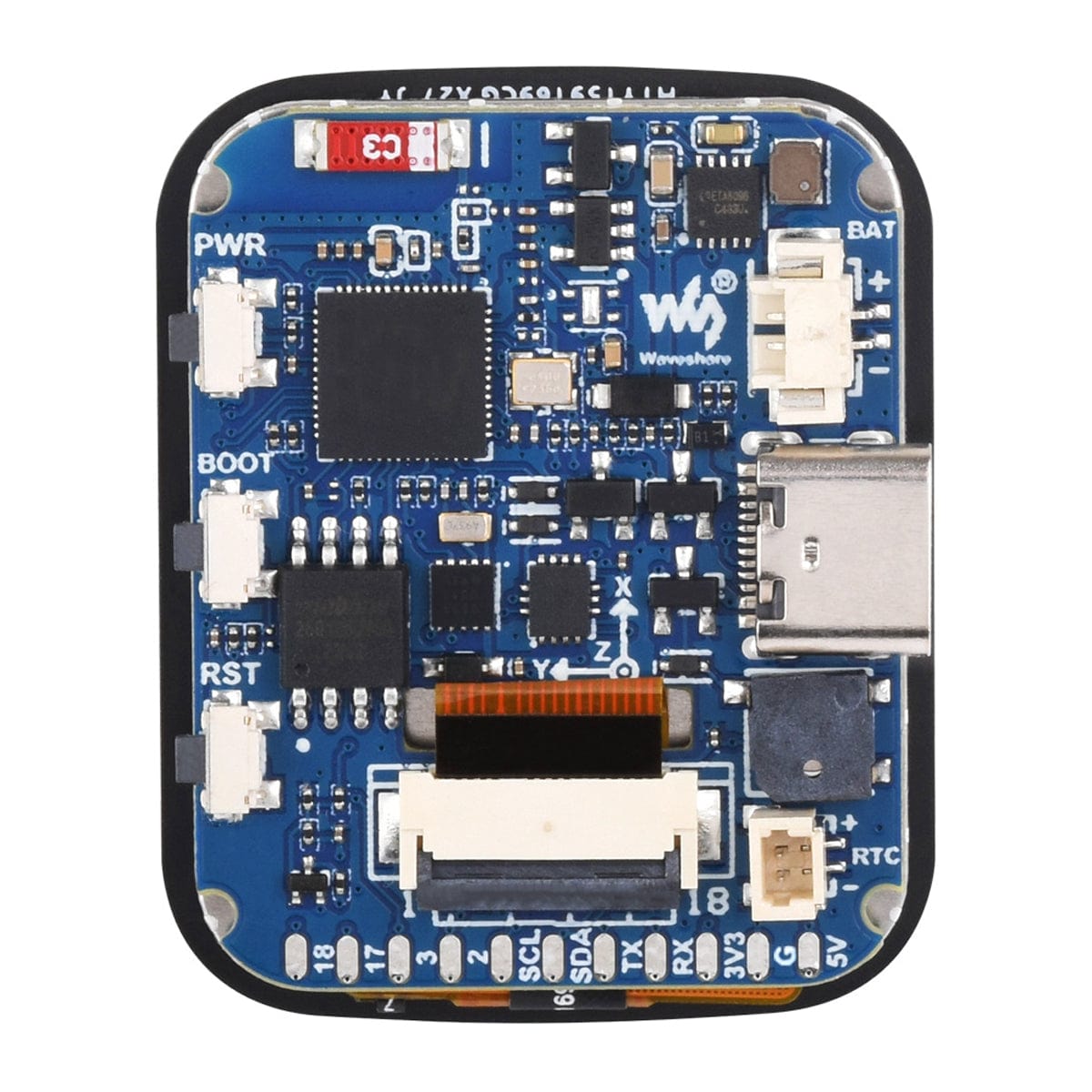 ESP32-S3 Development Board with 1.69" IPS LCD Touch Display (240 x 280) - The Pi Hut