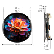 ESP32-S3 1.75" AMOLED Round Touch Display Dev Board (466x466) by Waveshare - The Pi Hut