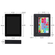 ESP32-S3 2.41" AMOLED Touch Display Dev Board with Case (600x450) by Waveshare - The Pi Hut