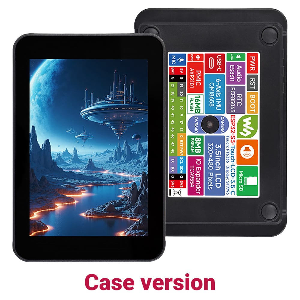 ESP32-S3 3.5" Capacitive Touch Display Dev Board (320x480) by Waveshare - The Pi Hut