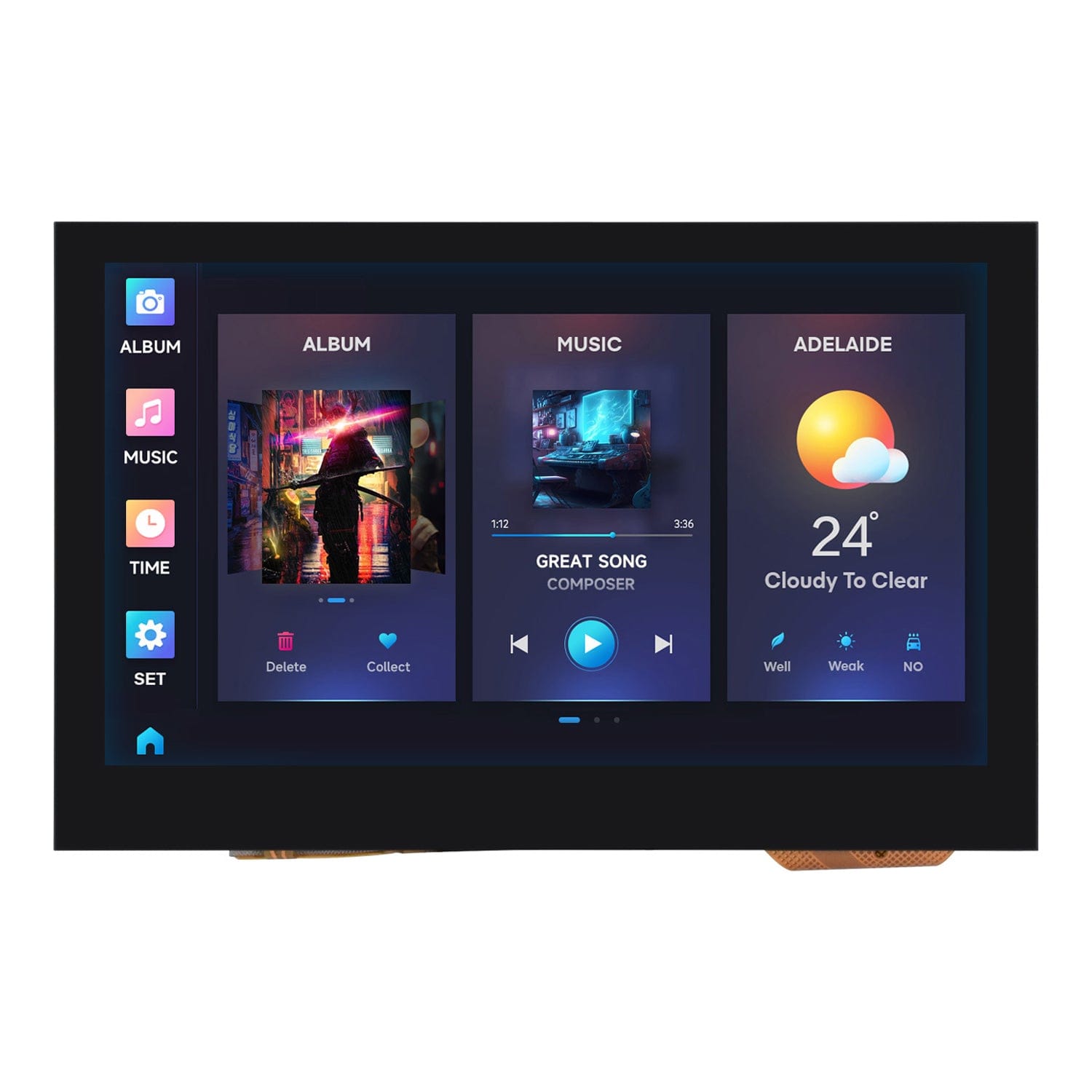 ESP32-S3 4.3" Touch Display Dev Board (800x480) by Waveshare - The Pi Hut