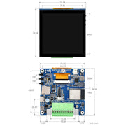 ESP32-S3 Dev Board with 4" IPS Display (480x480) by Waveshare - The Pi Hut