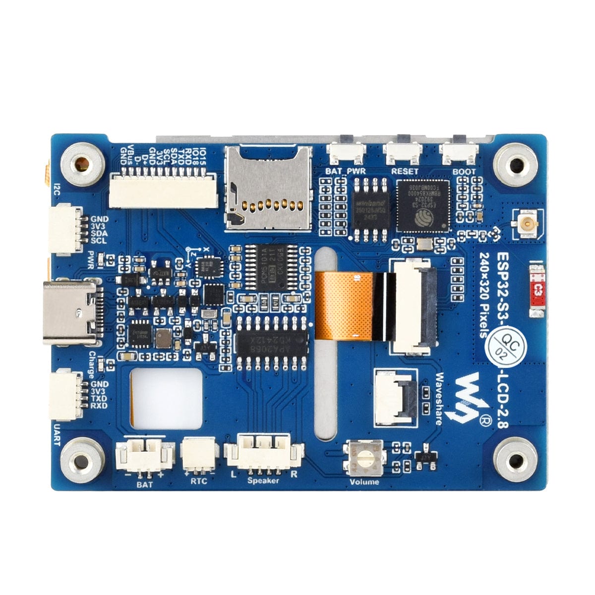 ESP32-S3 Development Board with 2.8" IPS LCD Display (240 x 320)