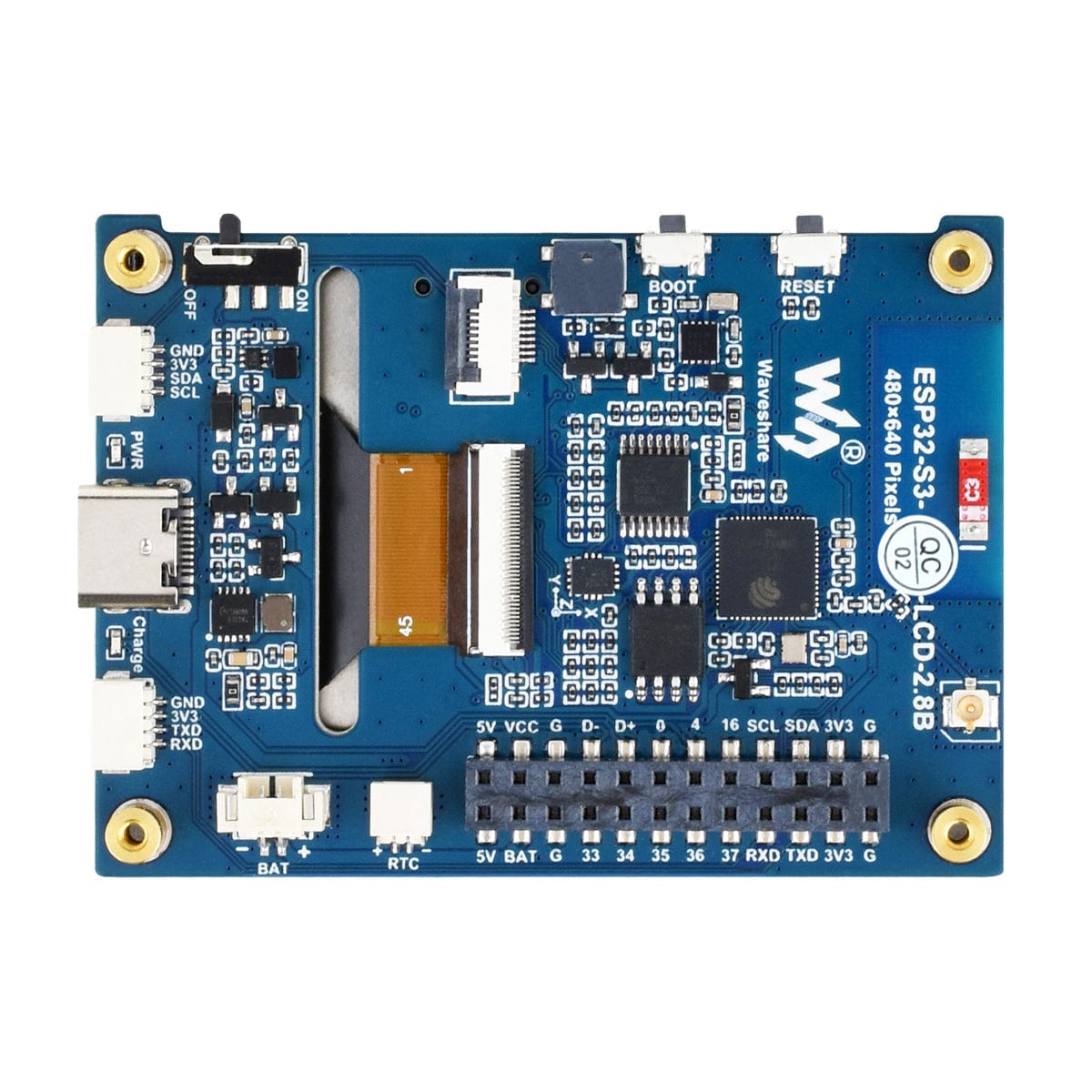 ESP32-S3 Development Board with 2.8" IPS LCD Display (480 x 640) - The Pi Hut