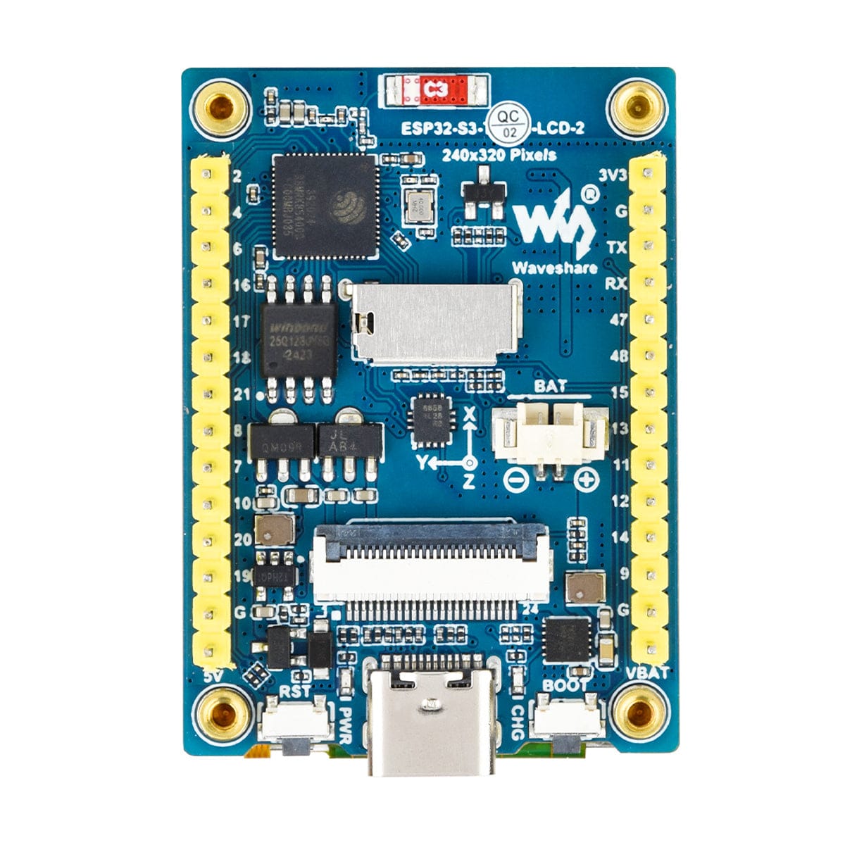 ESP32-S3 Development Board with 2" IPS Display (240 x 320) - The Pi Hut