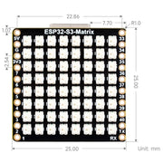 ESP32-S3 Development Board with 8 x 8 RGB LED Matrix - The Pi Hut