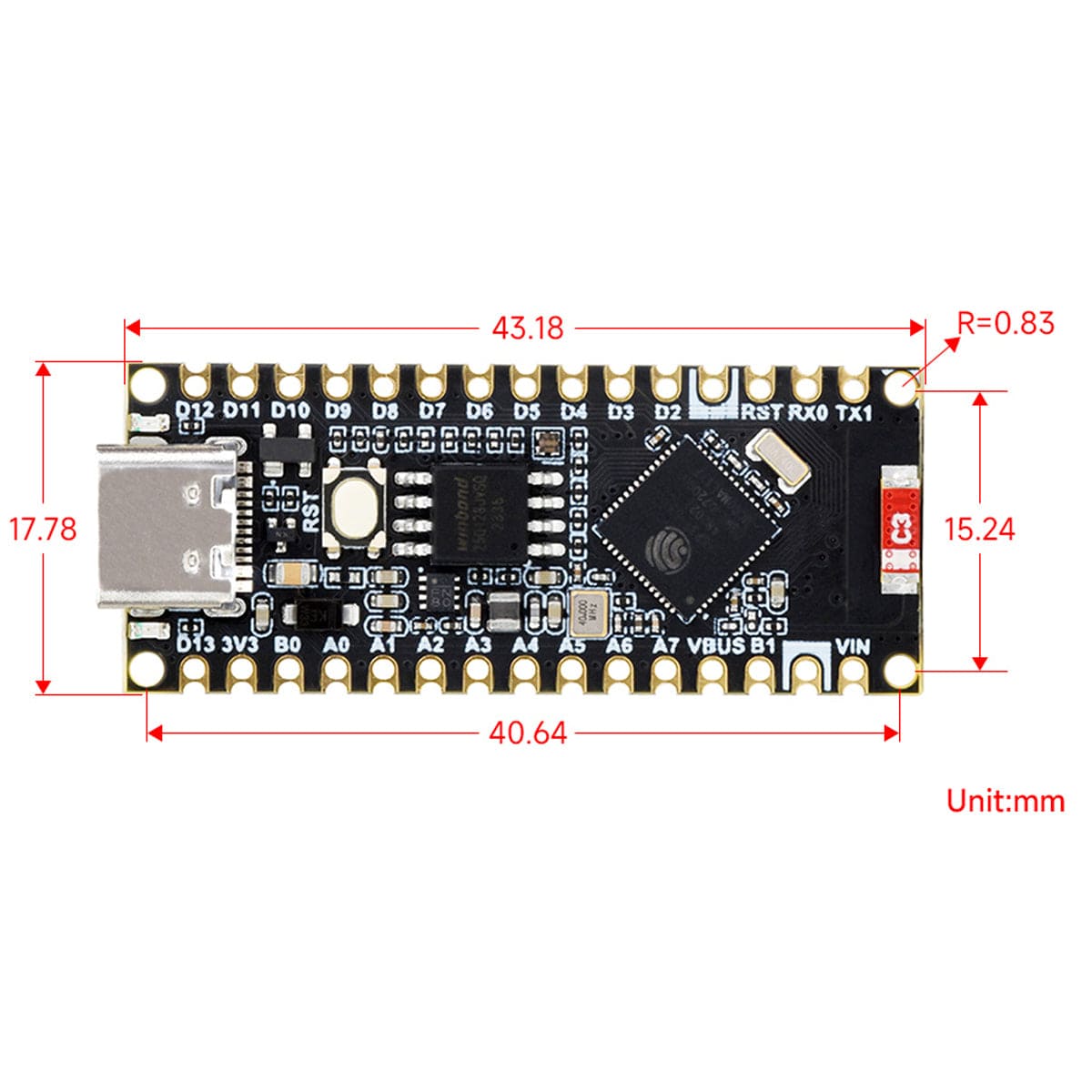 ESP32-S3 Nano Development Board - The Pi Hut