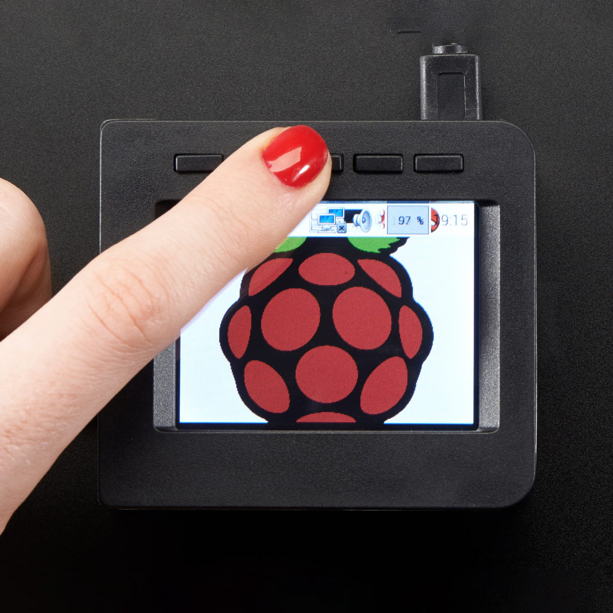 Faceplate and Buttons Pack for 2.4" PiTFT HAT - Raspberry Pi A+ by Adafruit - The Pi Hut
