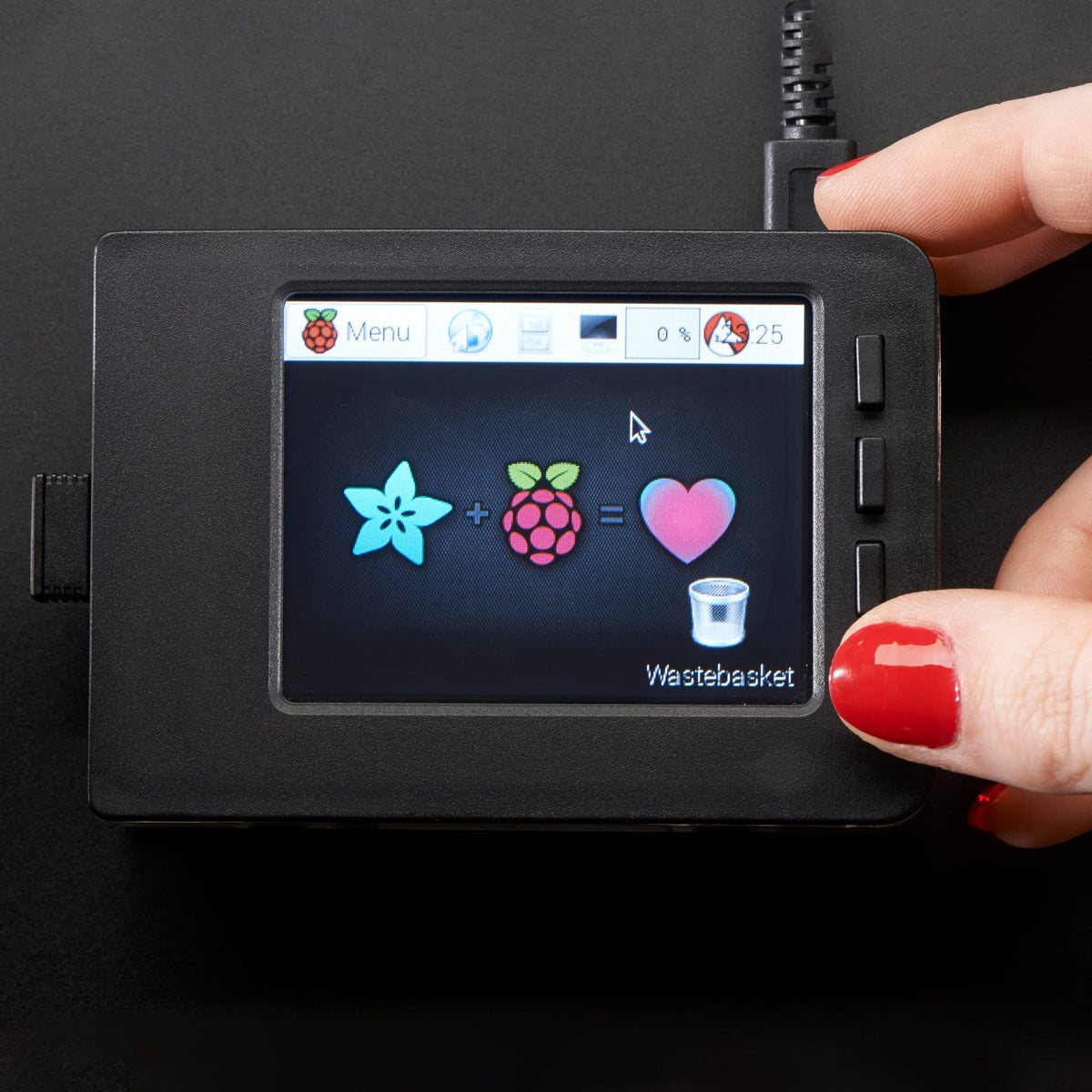 Faceplate and Buttons Pack for 2.8" PiTFTs (Raspberry Pi B+/2/3) by Adafruit - The Pi Hut
