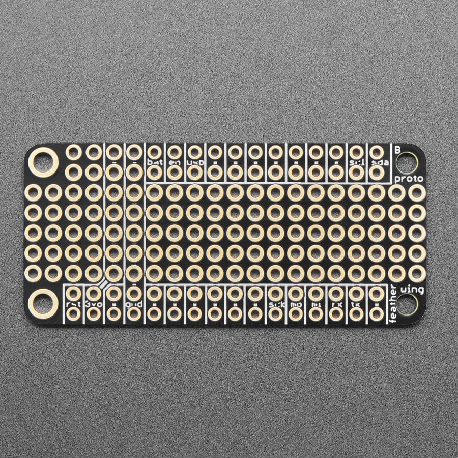 FeatherWing Proto - Prototyping Add-on For All Feather Boards by Adafruit - The Pi Hut