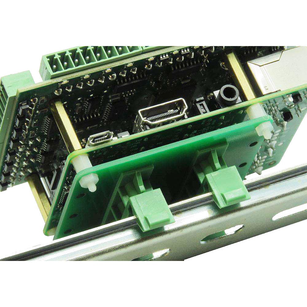 DIN-RAIL Kit Type-1 - Parallel to Rail - for Raspberry Pi