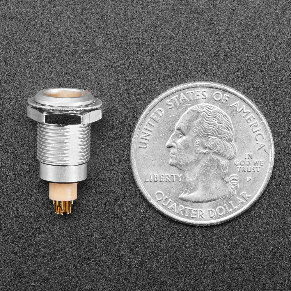 FGG.0B Quick Connect 4 Pin Panel Mount Socket - 9mm by Adafruit - The Pi Hut