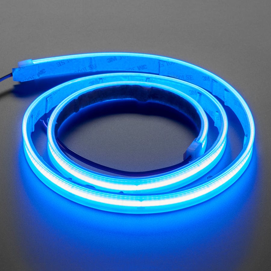 Flexible 12V LED Strip - 480 LEDs per meter - 1m long - Blue - The Pi Hut