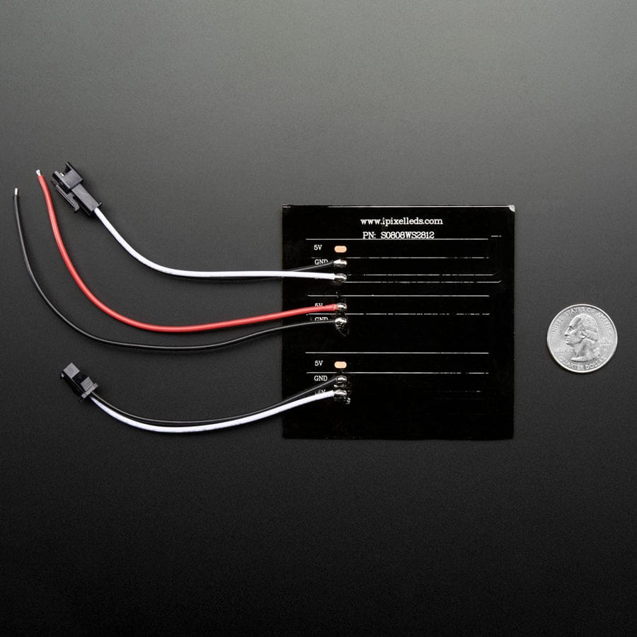 Flexible 8x8 NeoPixel RGB LED Matrix by Adafruit - The Pi Hut