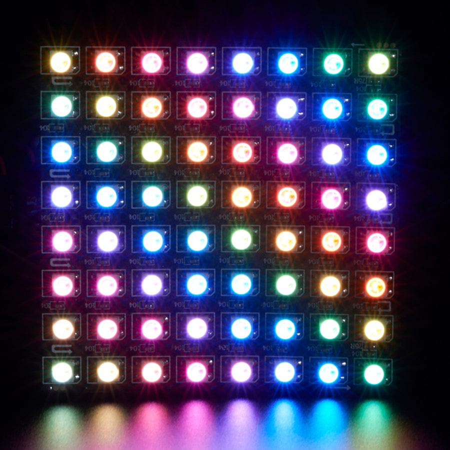 Flexible 8x8 NeoPixel RGB LED Matrix by Adafruit - The Pi Hut