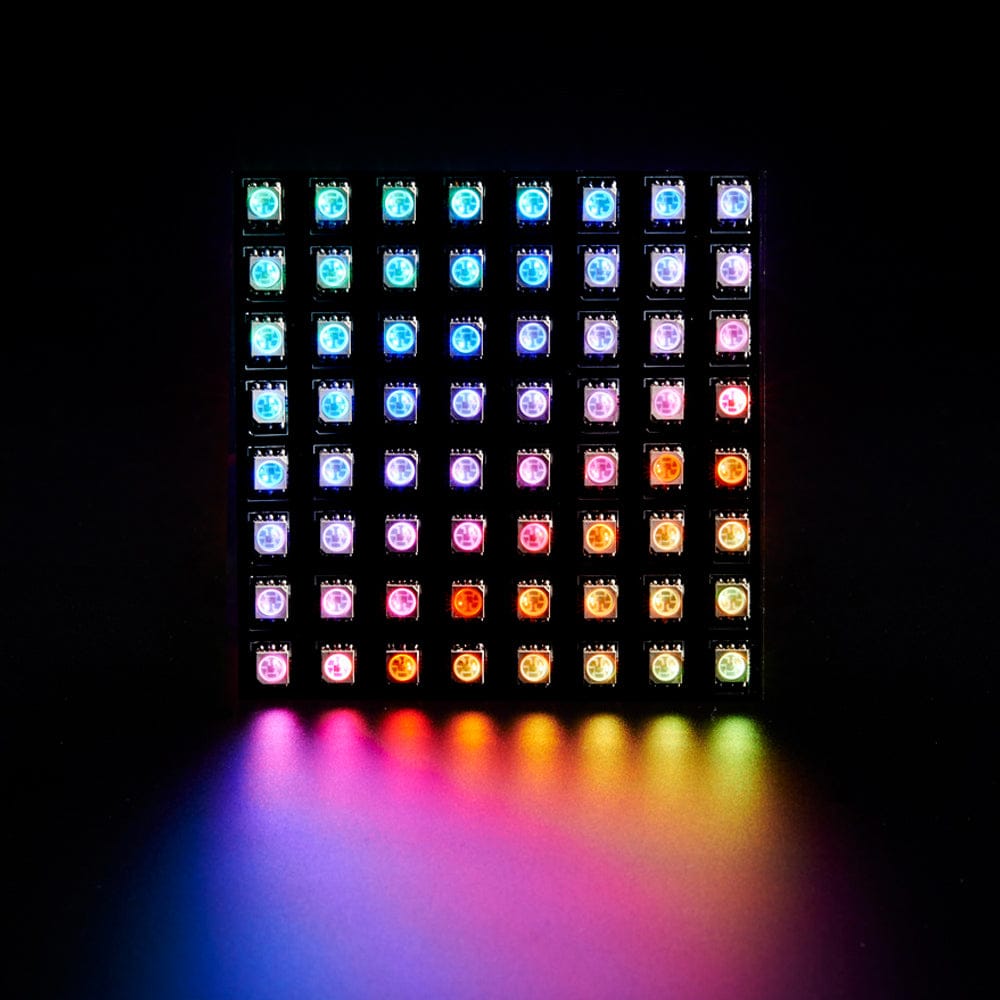 Flexible Adafruit DotStar Matrix 8x8 - 64 RGB LED Pixels by Adafruit - The Pi Hut