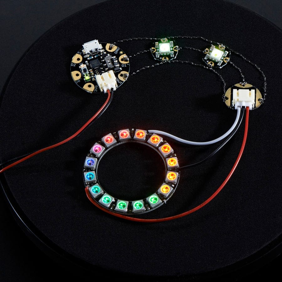 Flora Sewable 3-Pin JST Wiring Adapter by Adafruit - The Pi Hut