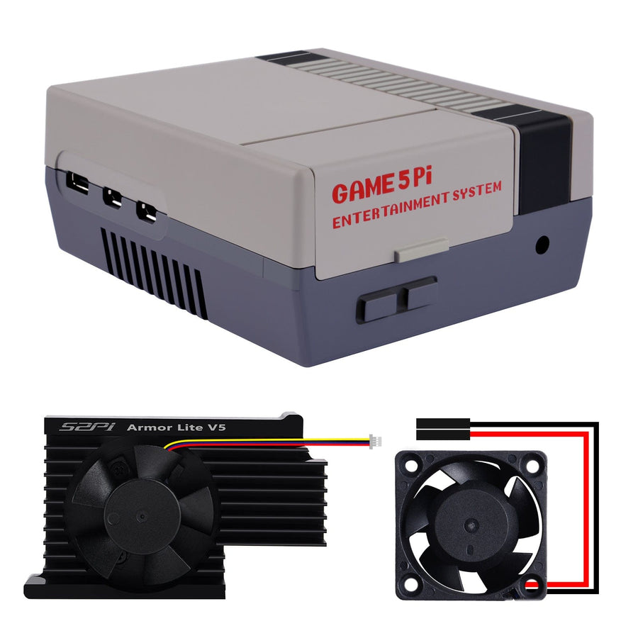 Game 5Pi Retro Gaming Case for Raspberry Pi 5 - The Pi Hut