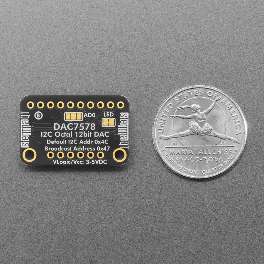 Adafruit DAC7578 - 8 x Channel 12-bit I2C DAC - STEMMA QT / Qwiic