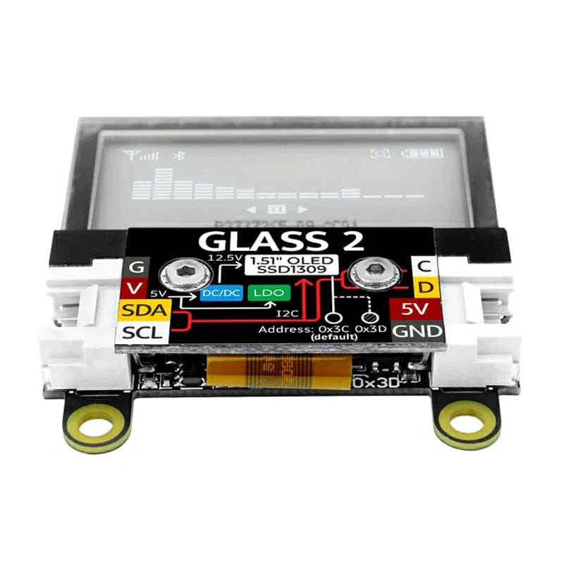 Glass 2 Unit with 1.51" Transparent OLED - The Pi Hut