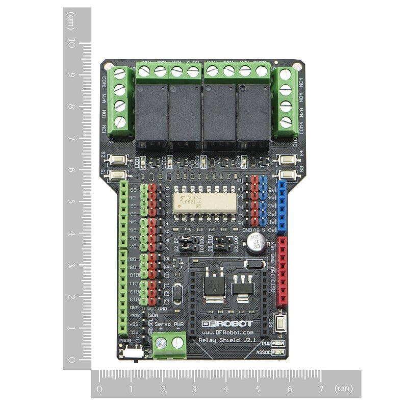 Gravity: 4 Channel Relay Shield for Arduino - The Pi Hut