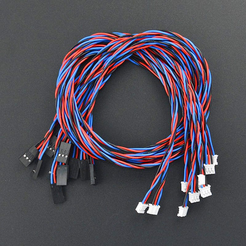 Gravity: Analog Sensor Cables - 50cm (10 Pack) - The Pi Hut