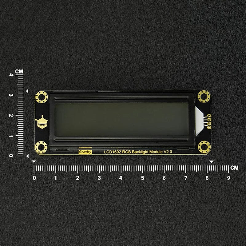 Gravity: I2C 16x2 Arduino LCD with RGB Backlight Display - The Pi Hut