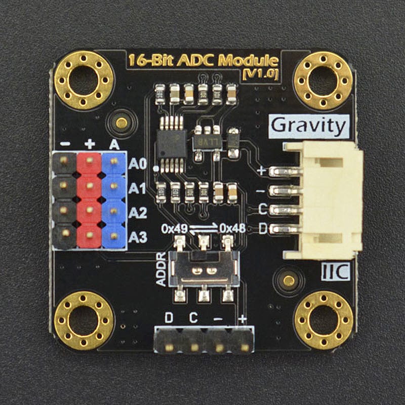 Gravity: I2C ADS1115 16-Bit ADC Module - The Pi Hut