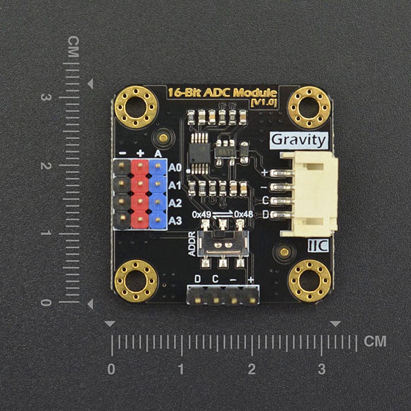 Gravity: I2C ADS1115 16-Bit ADC Module - The Pi Hut