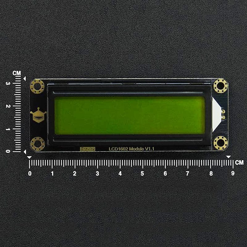 Gravity: I2C LCD1602 Arduino LCD Display Module (Green) - The Pi Hut