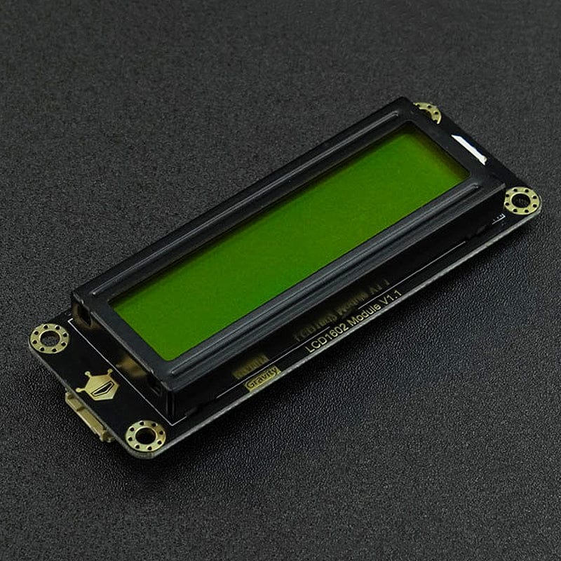 Gravity: I2C LCD1602 Arduino LCD Display Module (Green) - The Pi Hut