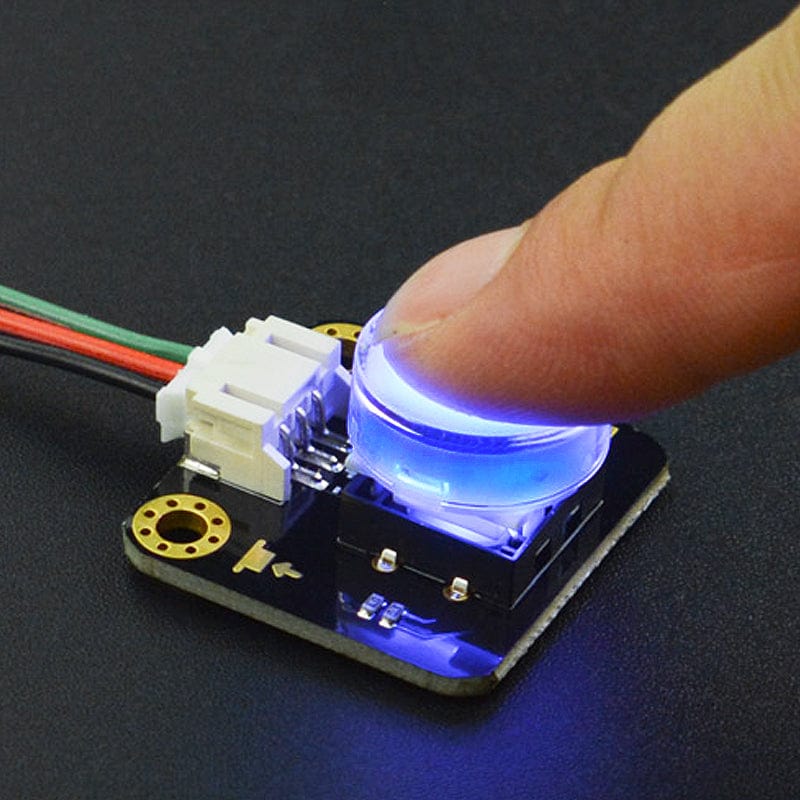 Gravity: LED Button - Blue - The Pi Hut